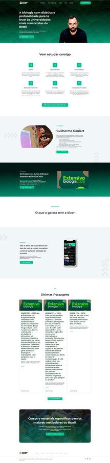 Site do consultor Biologia Gui desenvolvido pela Verum Web